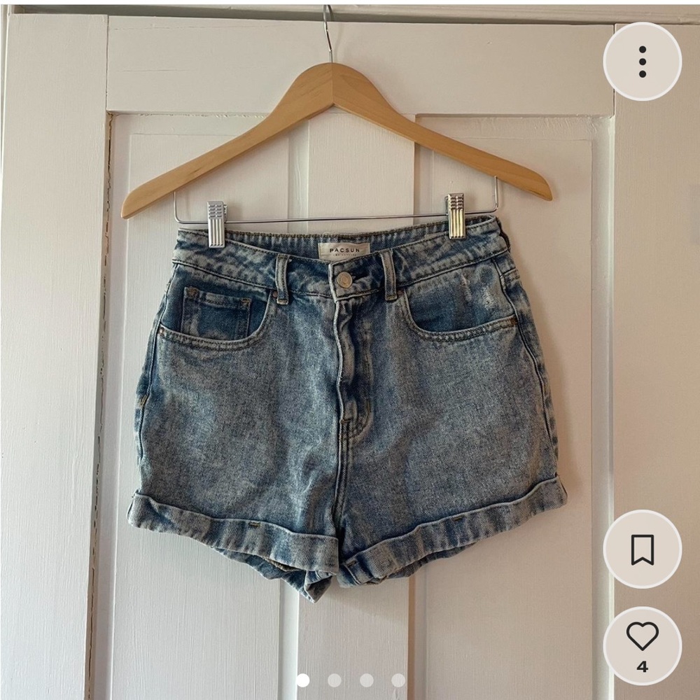 Pacsun Acid Wash Mom Shorts